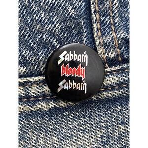 Sabbain Bloody Sabbain Pinback Button Badge Pin Hologram #473 Holo Prismatic